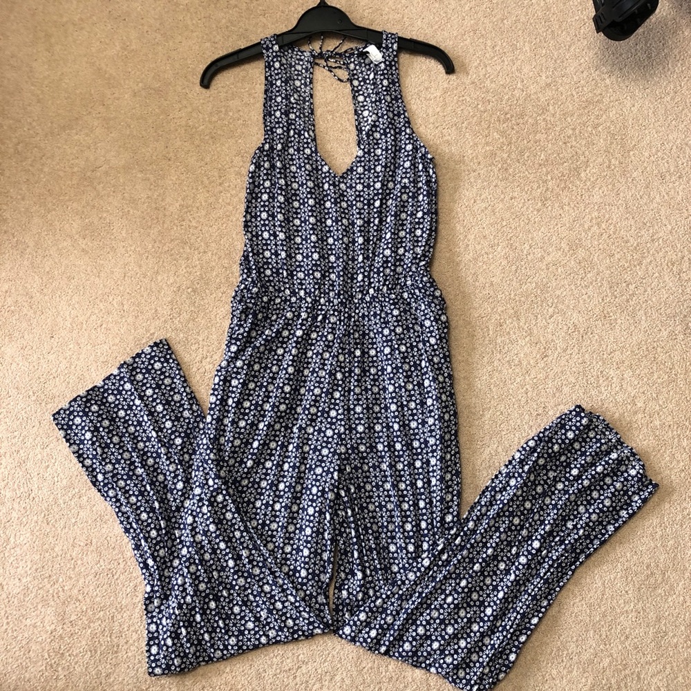 NWOT H&M Navy jumpsuit